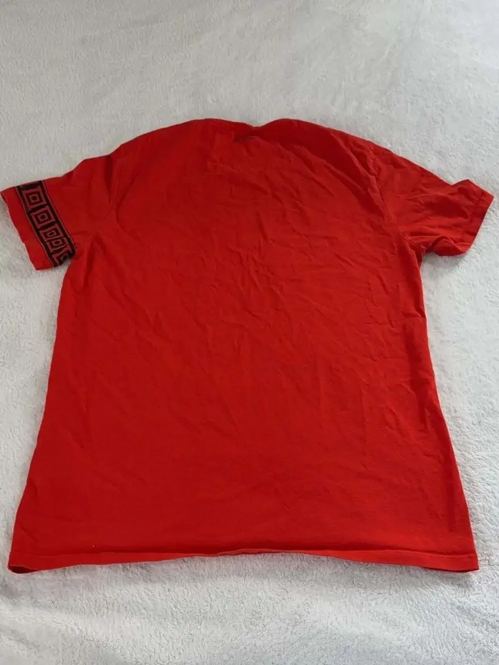 Versace Collection Red Greek Key Trim T-Shirt XXL